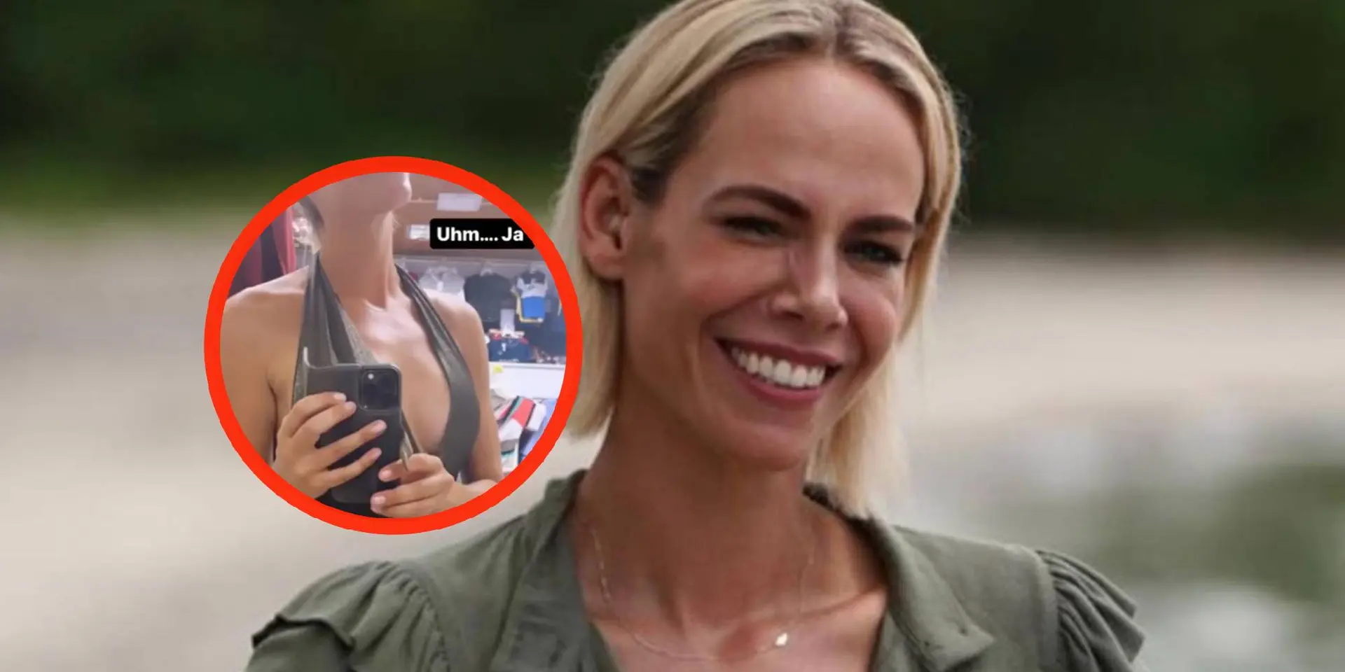 foto nicolette kluijver heeft hulp nodig met ontzettend gewaagd jurkje