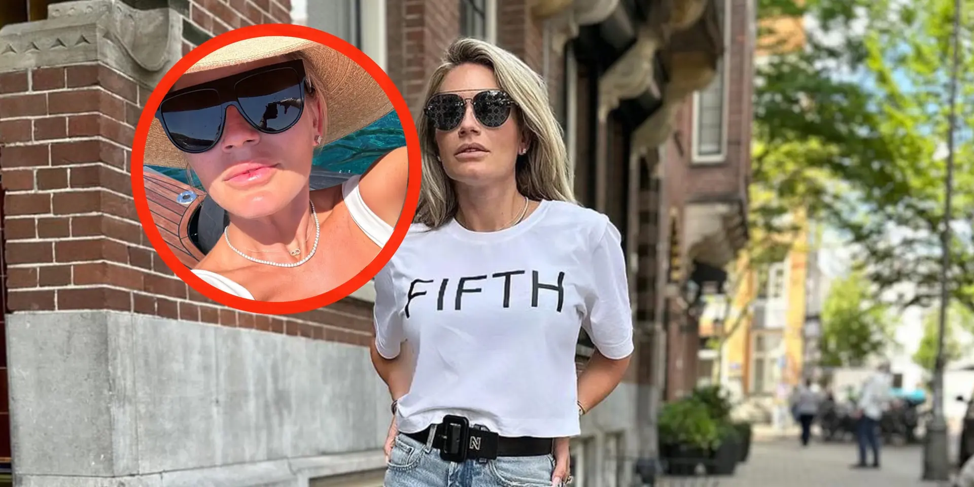foto nikkie plessen laat haar topje bijna afzakken tijdens spannend nachtje