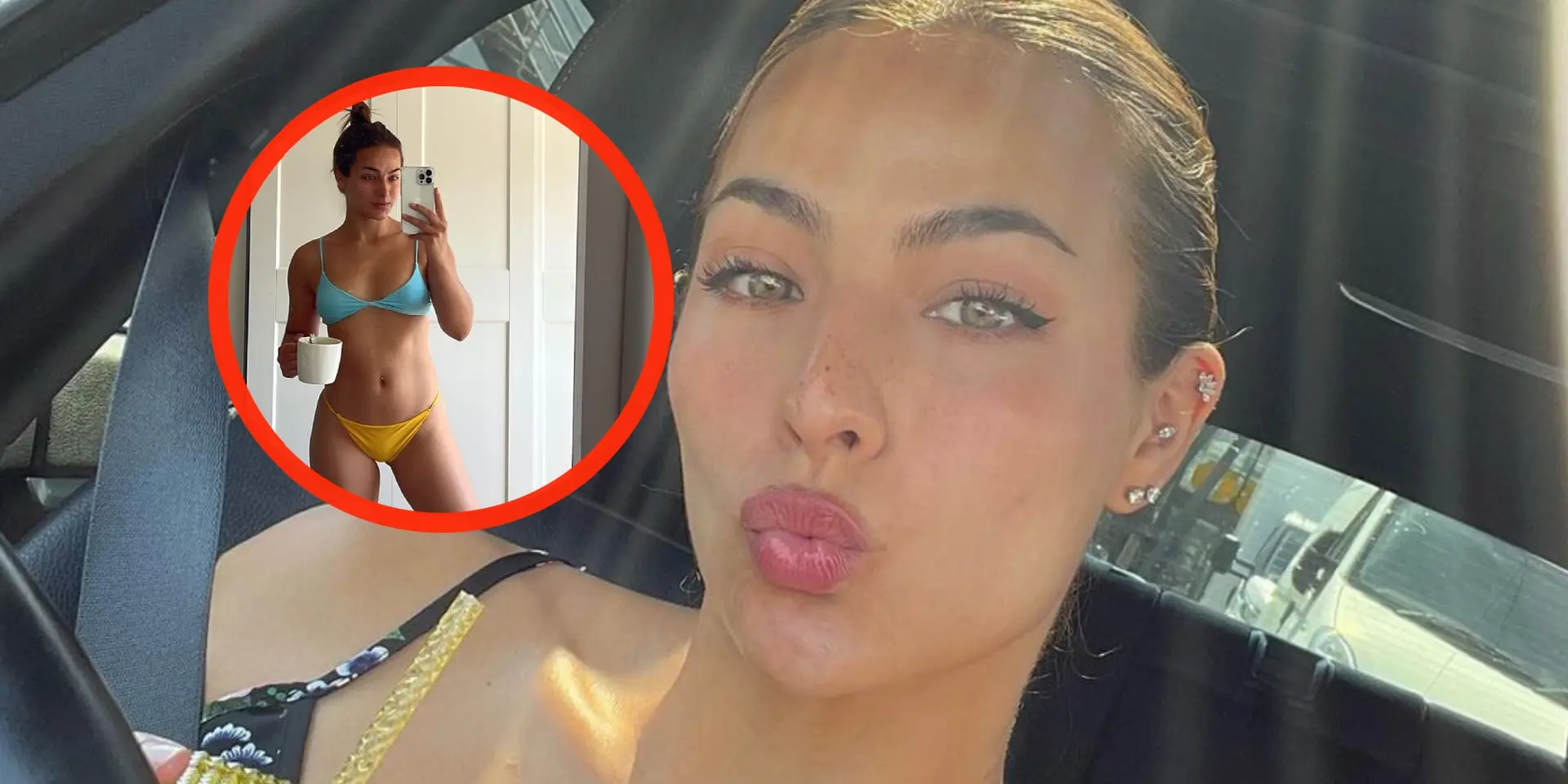 foto nochtli bekijkt zichzelf in vol ornaat in slaapkamerspiegel
