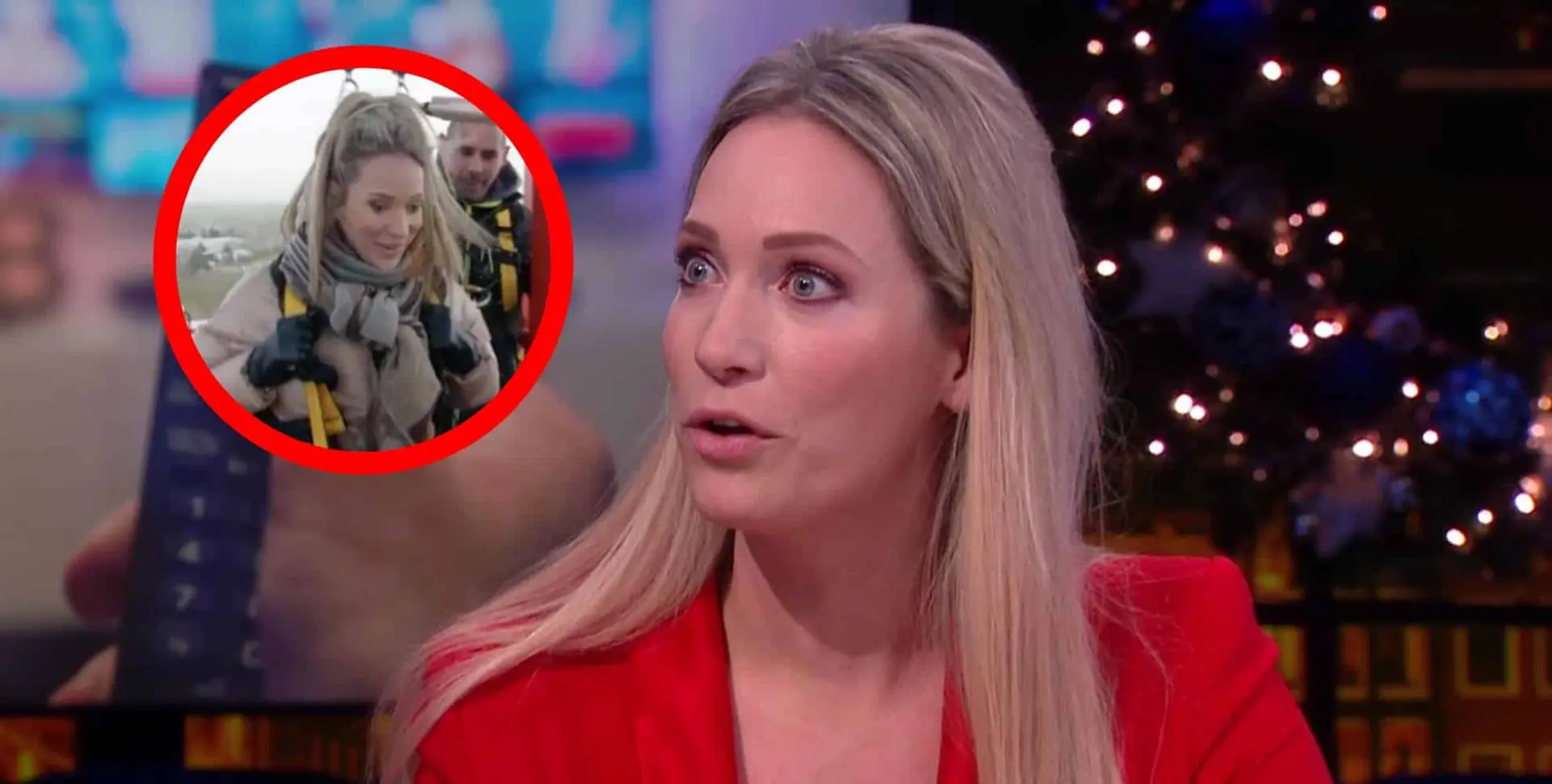foto presentatrice helene hendriks zet haar kandidaten voor schut met gewaagde actie