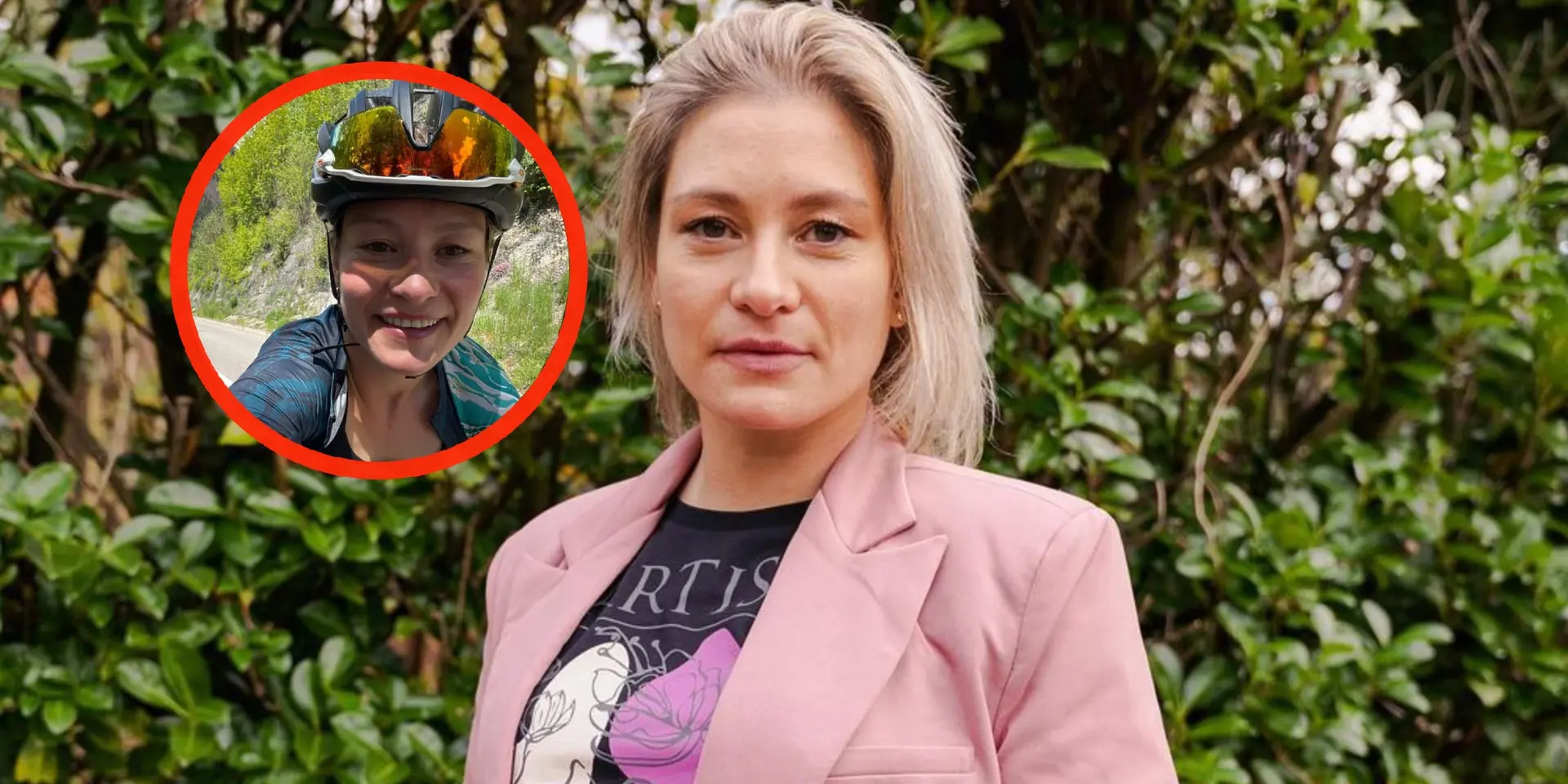foto roxane knetemann fietst het liefst met haar ritsje helemaal open