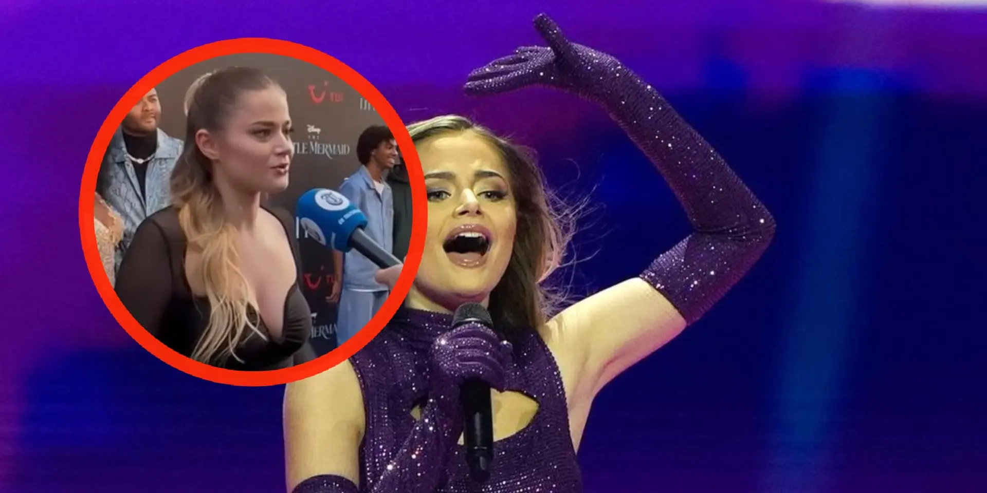 foto stefania liberakakis knalt bijna uit haar topje voor de camera
