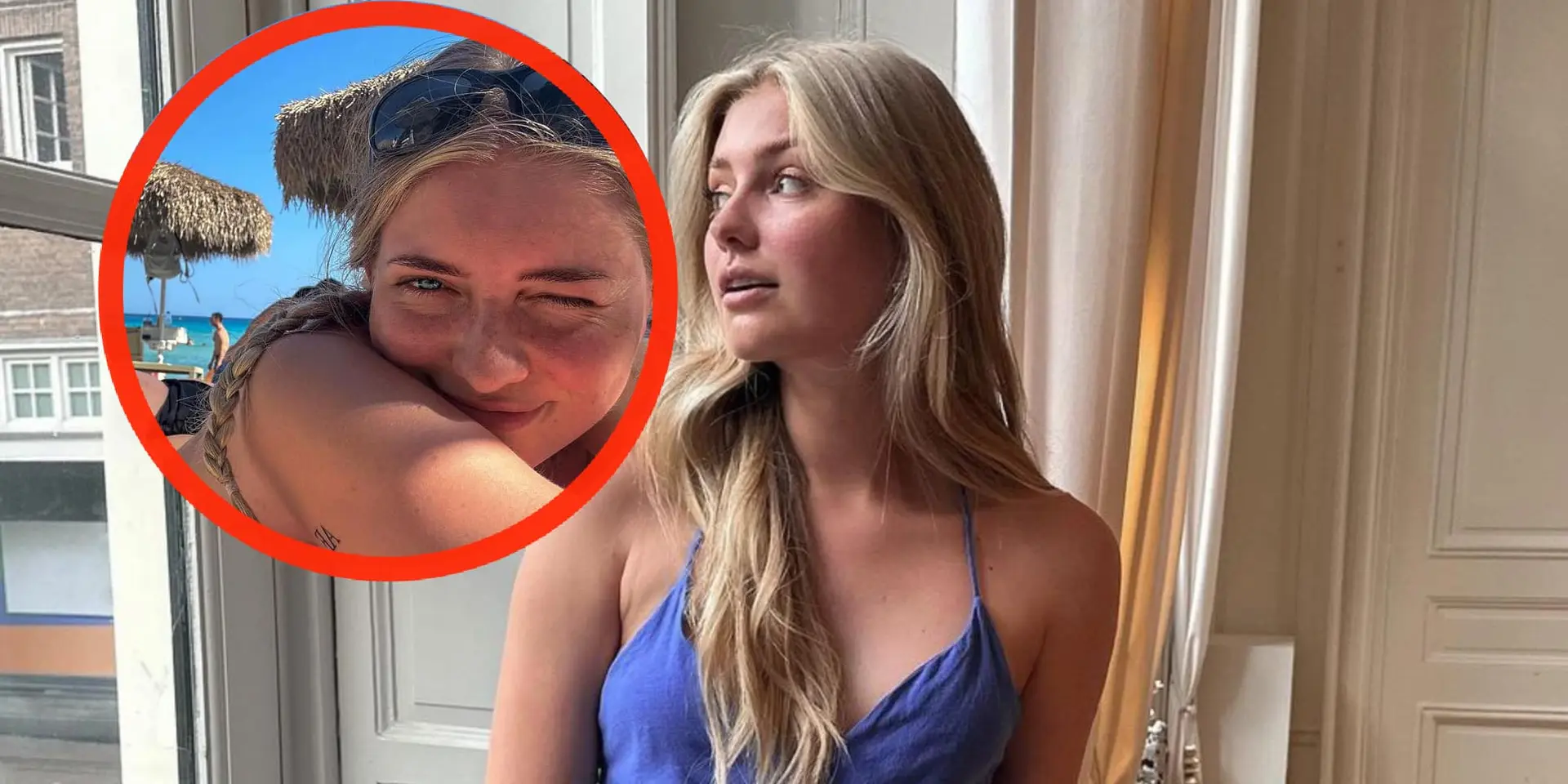 foto youtuber marije zuurveld geeft volgers uitzicht op haar onbedekte achterwerk