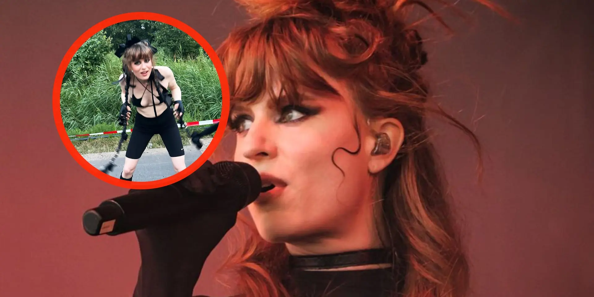 foto zangeres merol laat haar voorgevel bedekken door slechts twee sterretjes