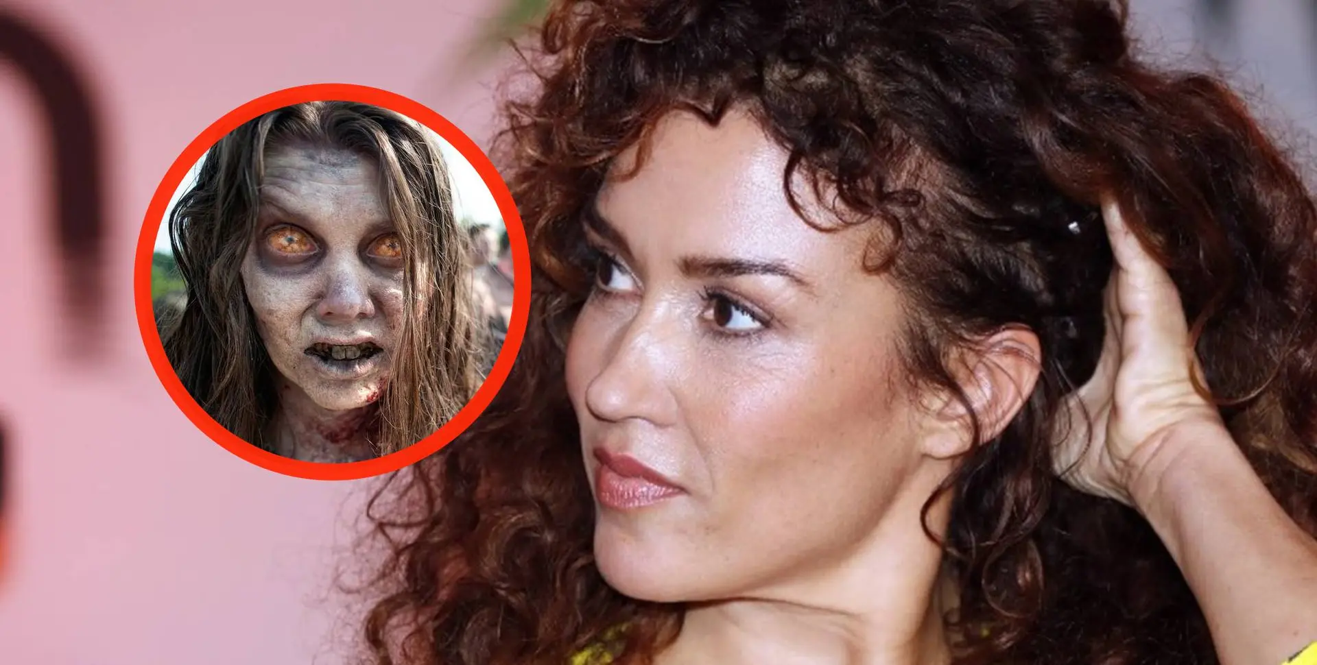 katja schuurman zombie hoofd foto