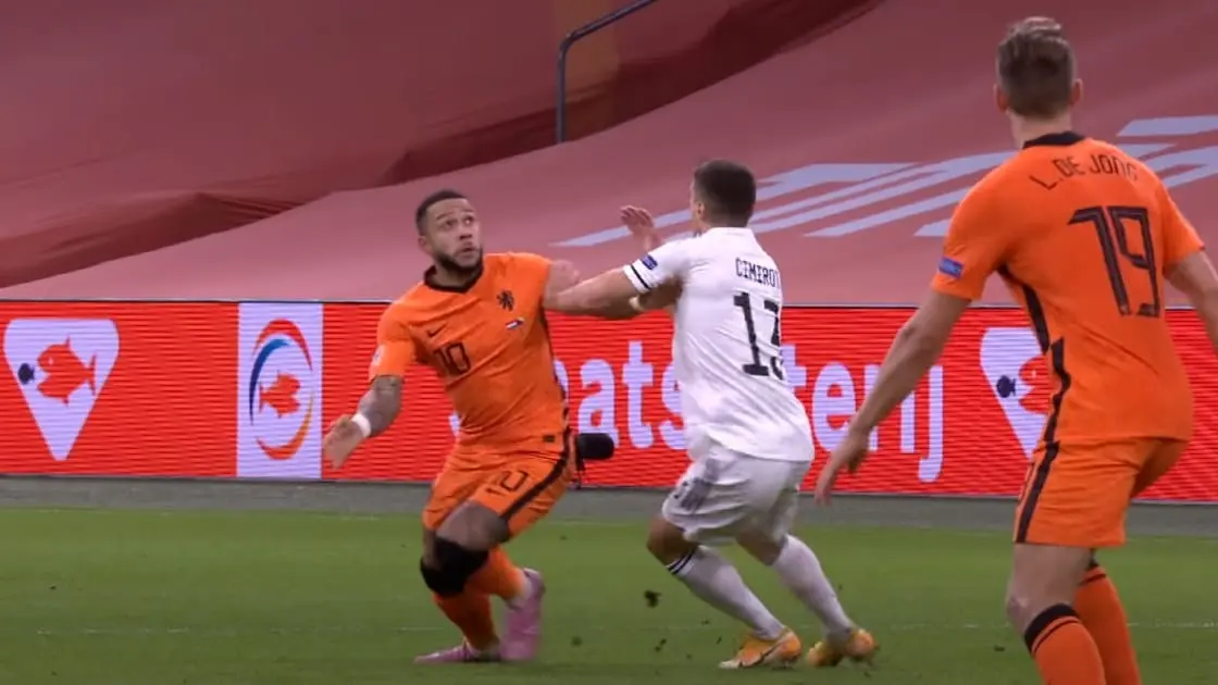 memphis depay oranje bosnie nations league actie wow