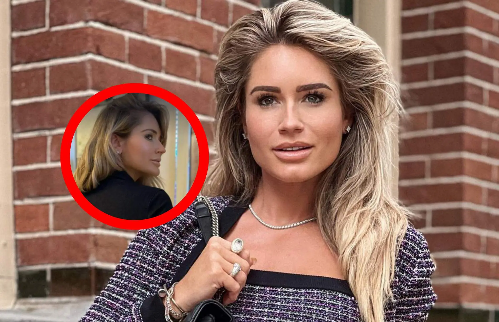 nikkie plessen laat strak figuur zien in pakje
