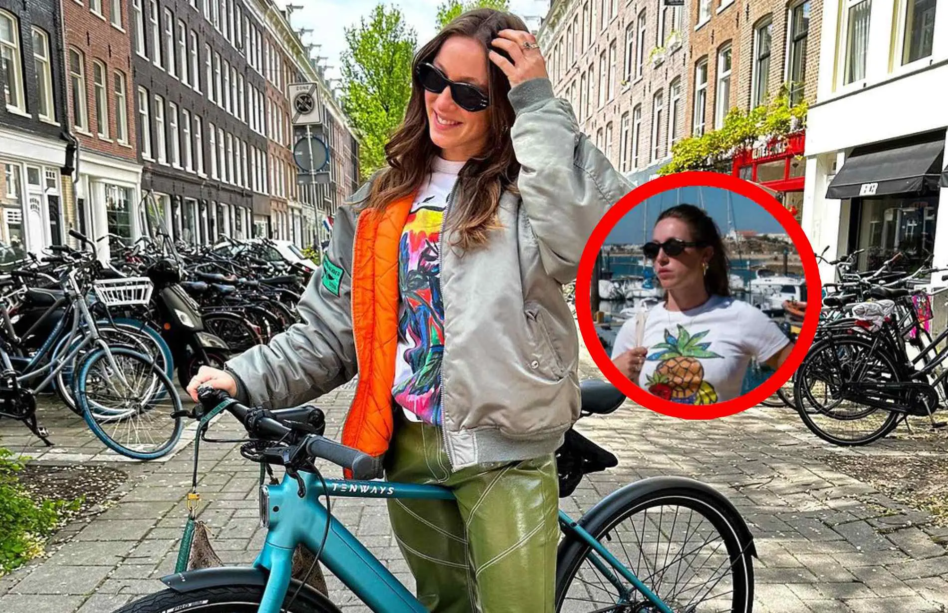 suzanne schulting poseert met stukjes fruit