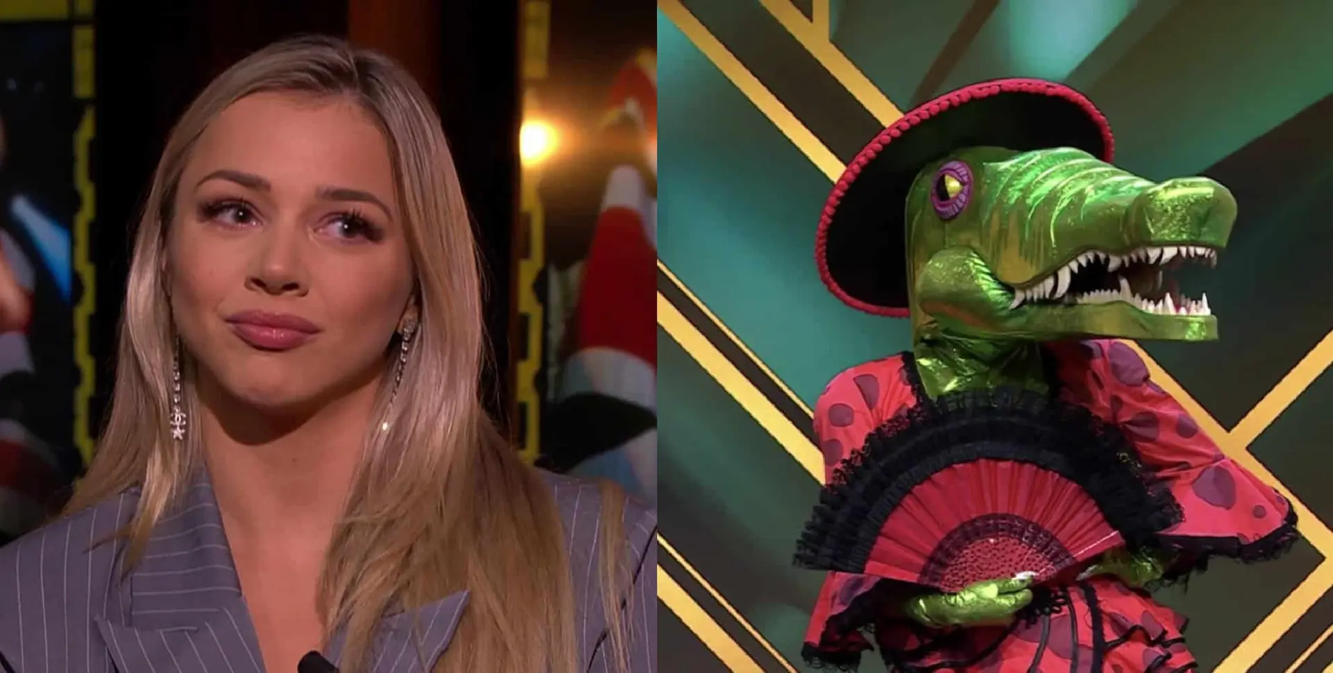 verklapte deze foto perongelijk krokodil emma heesters the masked singer