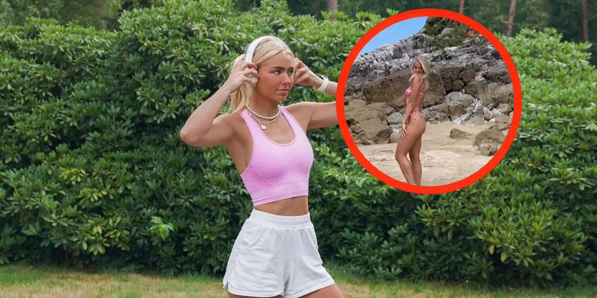 video danique hosmar showt haar geweldige figuur in knellende badkleding
