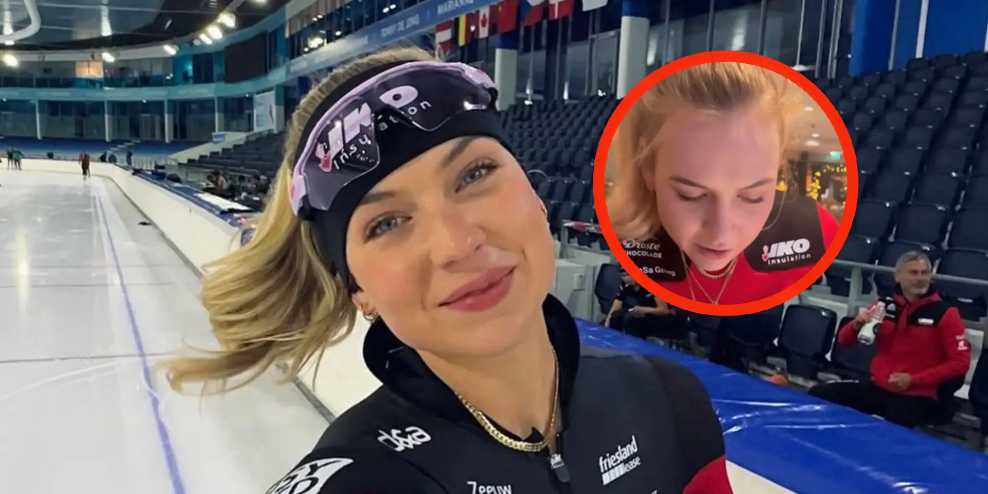 video knappe schaatsster joy beune 24 kan eindelijk lachen om haar enorme misser