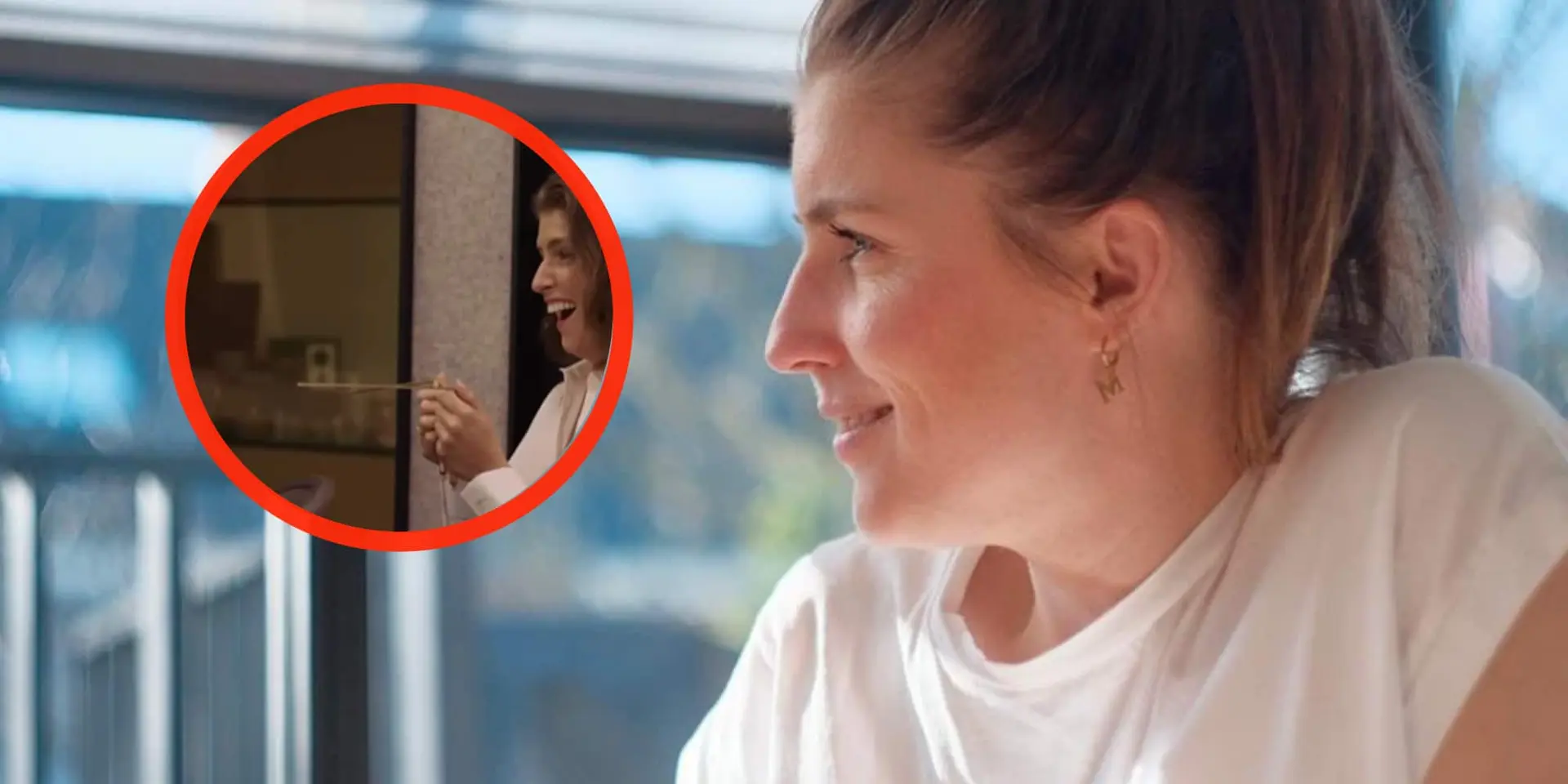 video marieke elsinga heeft plezier met lange staaf