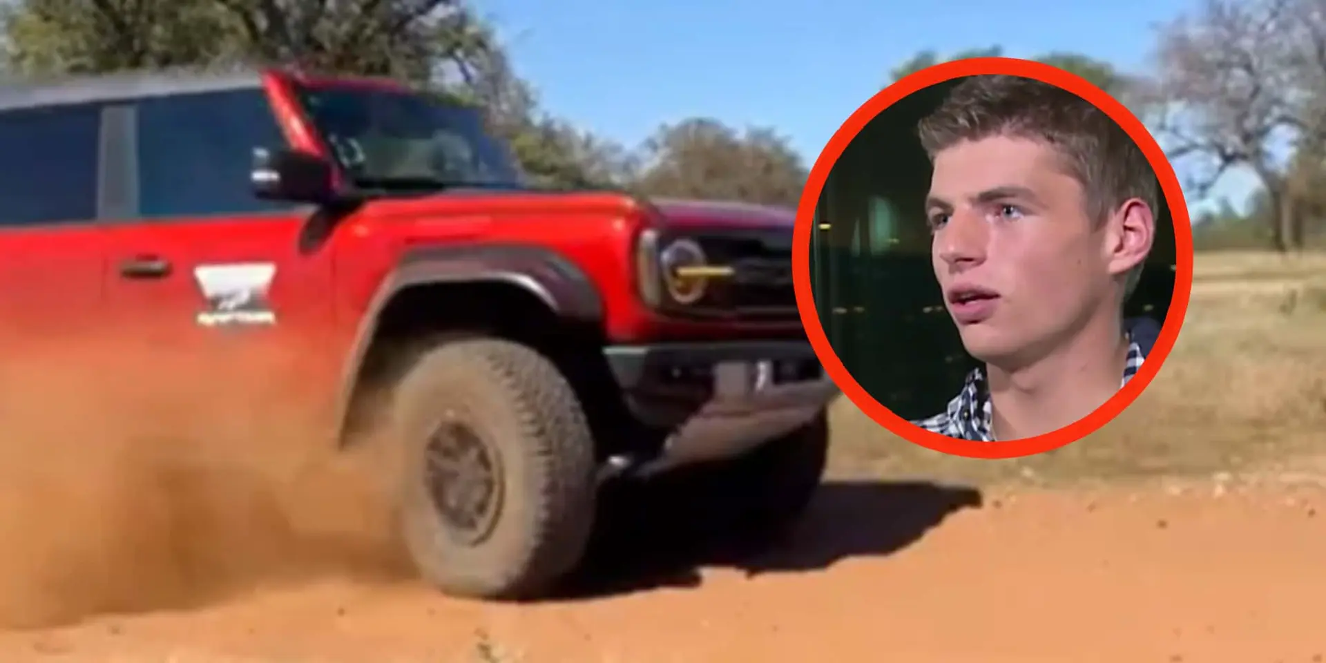 video max verstappen crasht bijna op texaans landweggetje vlak voor gp in verenigde staten