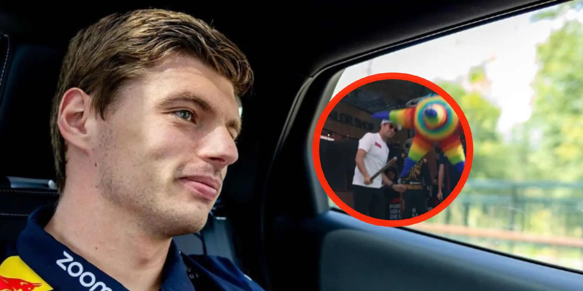 video max verstappen en sergio perez veroorzaken ruzie bij fans om flinke klappen met stok