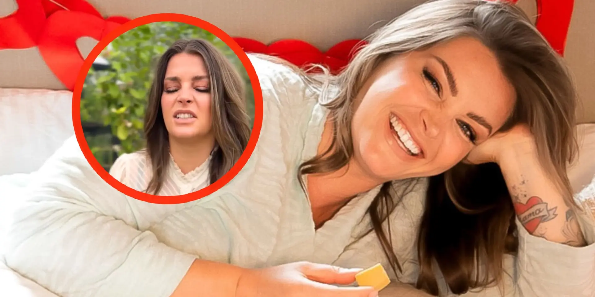 video miljuschka laat enorme meloen zien in doorschijnend shirtje