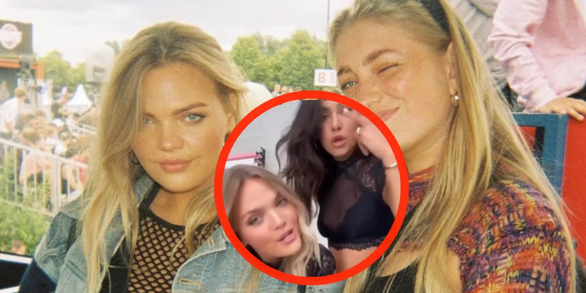 video model isadee jansen danst in doorschijnend ondergoed met vriendinnetje