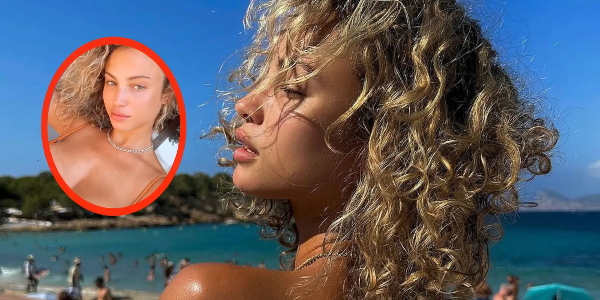 video model rose bertram kan haar voorgevel nauwelijks verbergen met mini topje