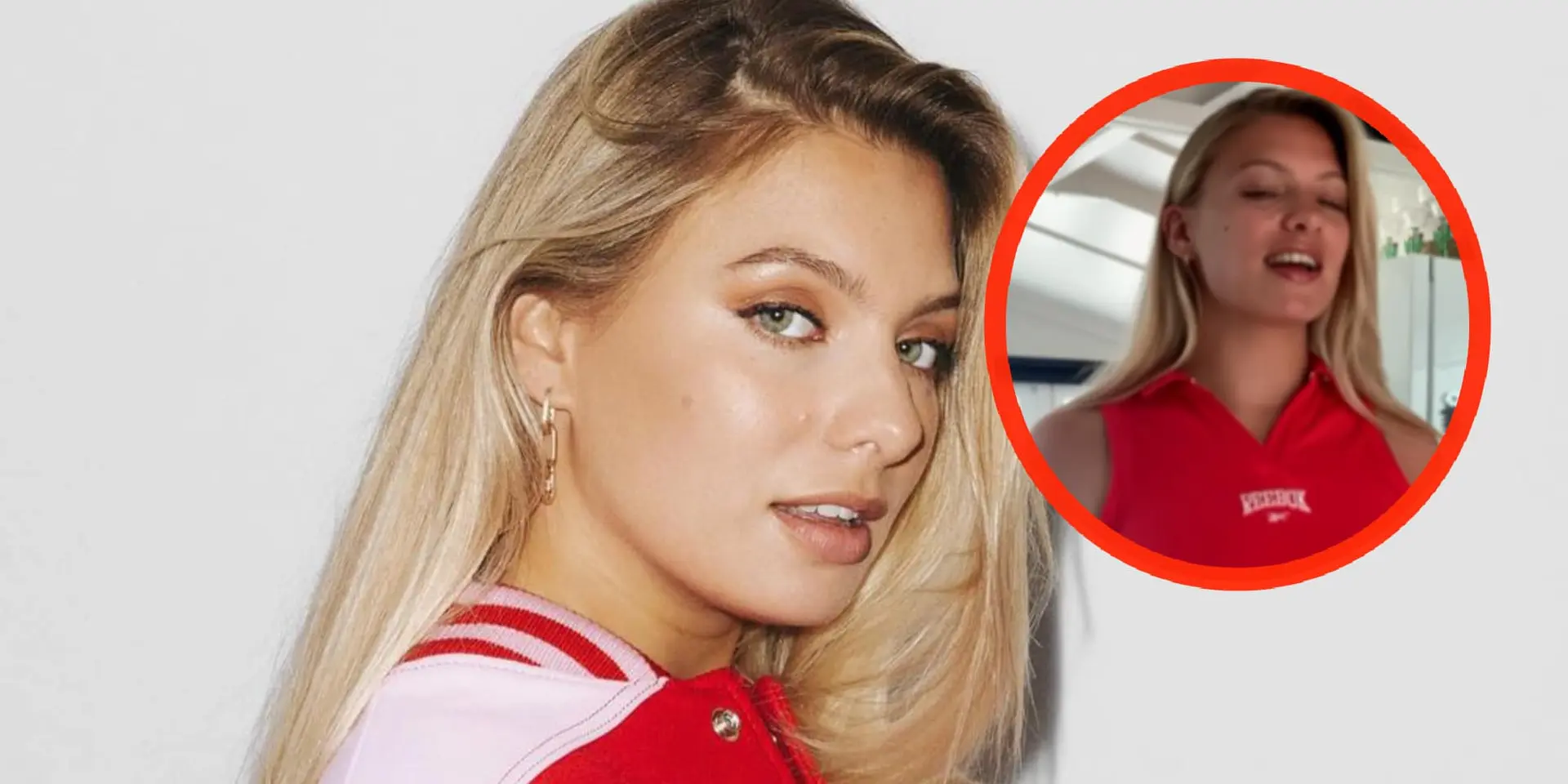 video op en neer stuiterende amber delil weet precies waar haar fans voor komen
