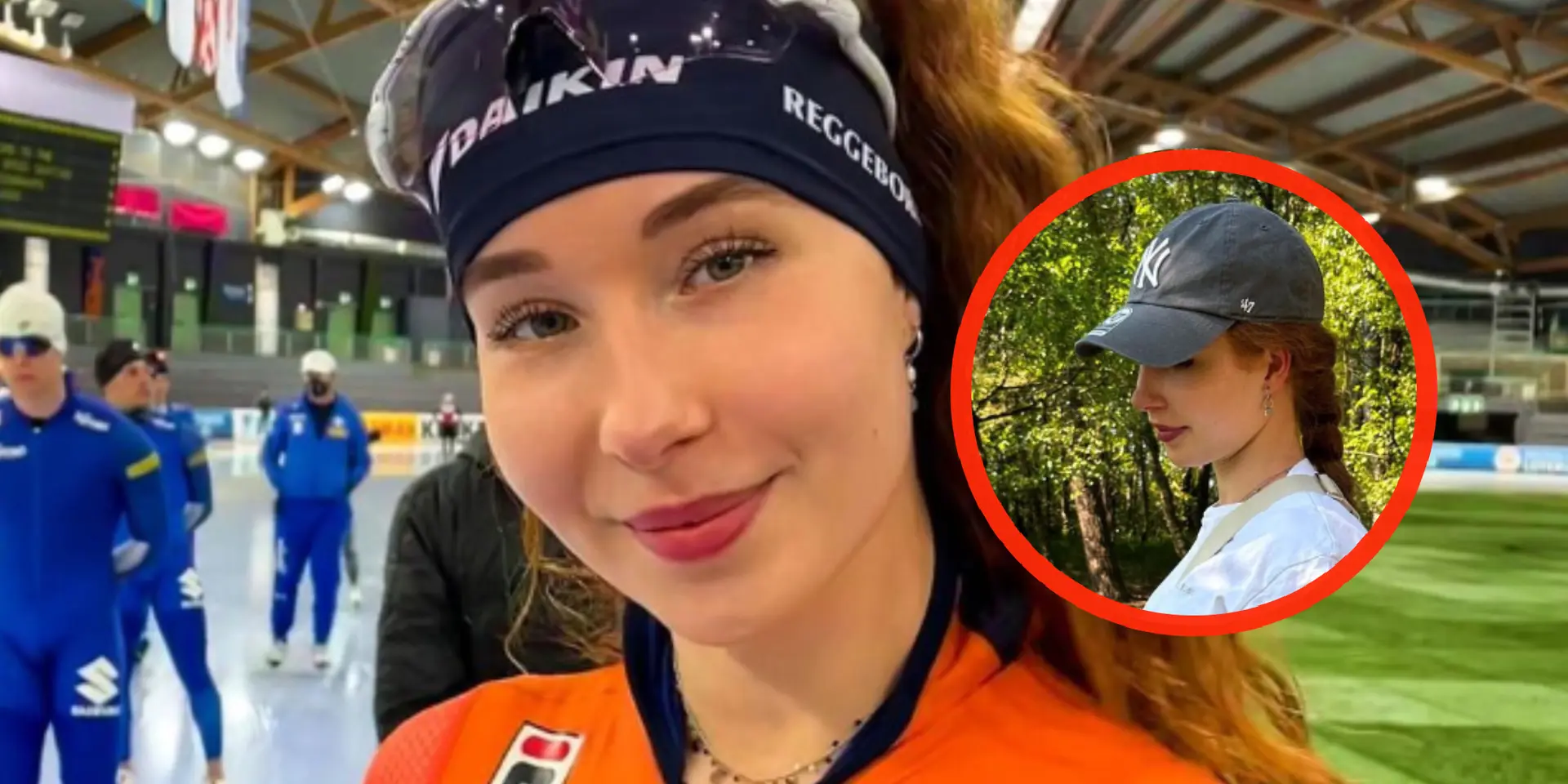 video topfitte schaatsster michelle de jong 24 doet het geweldig in slow motion