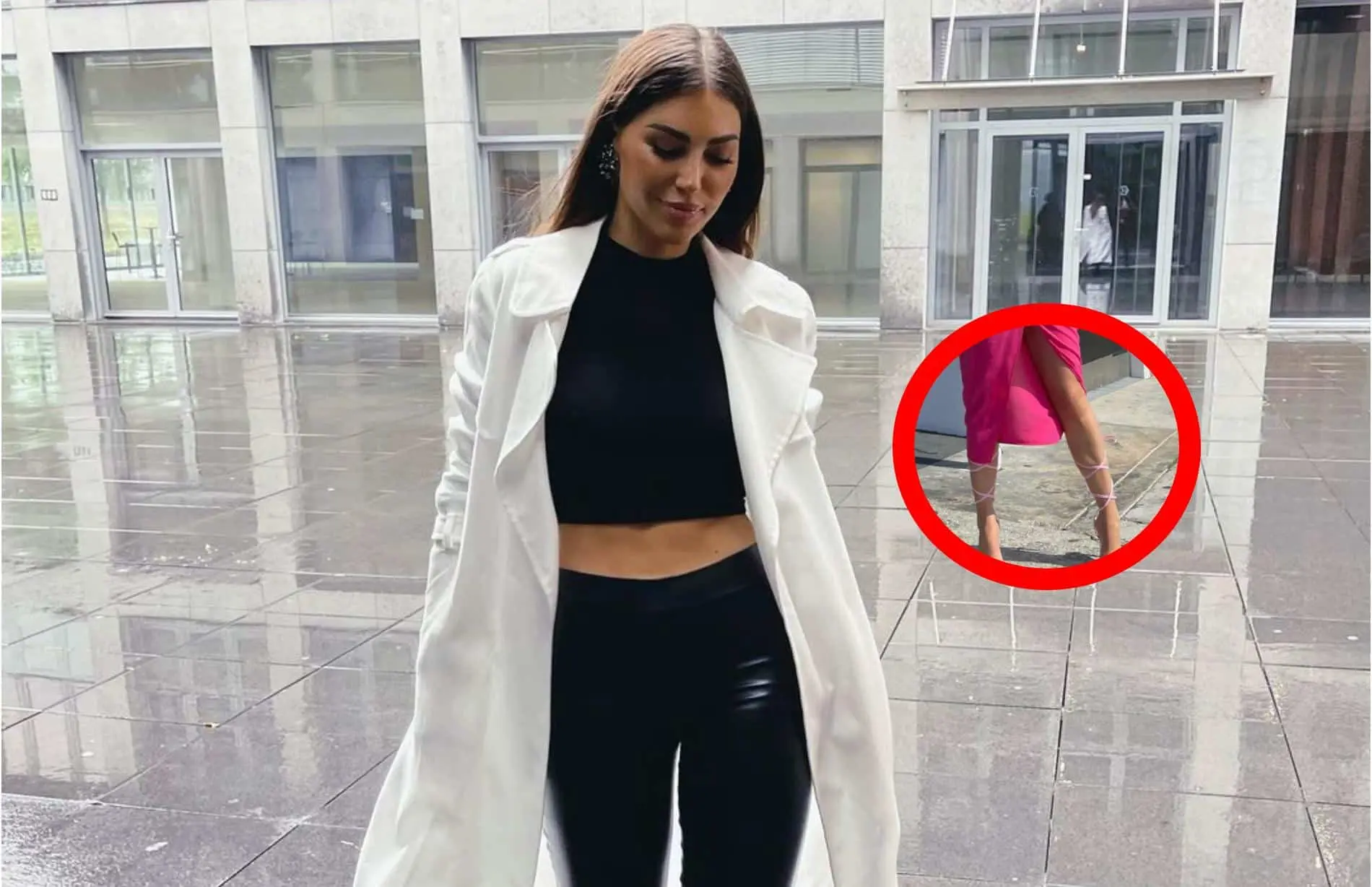 yolanthe cabau roze outfit 1