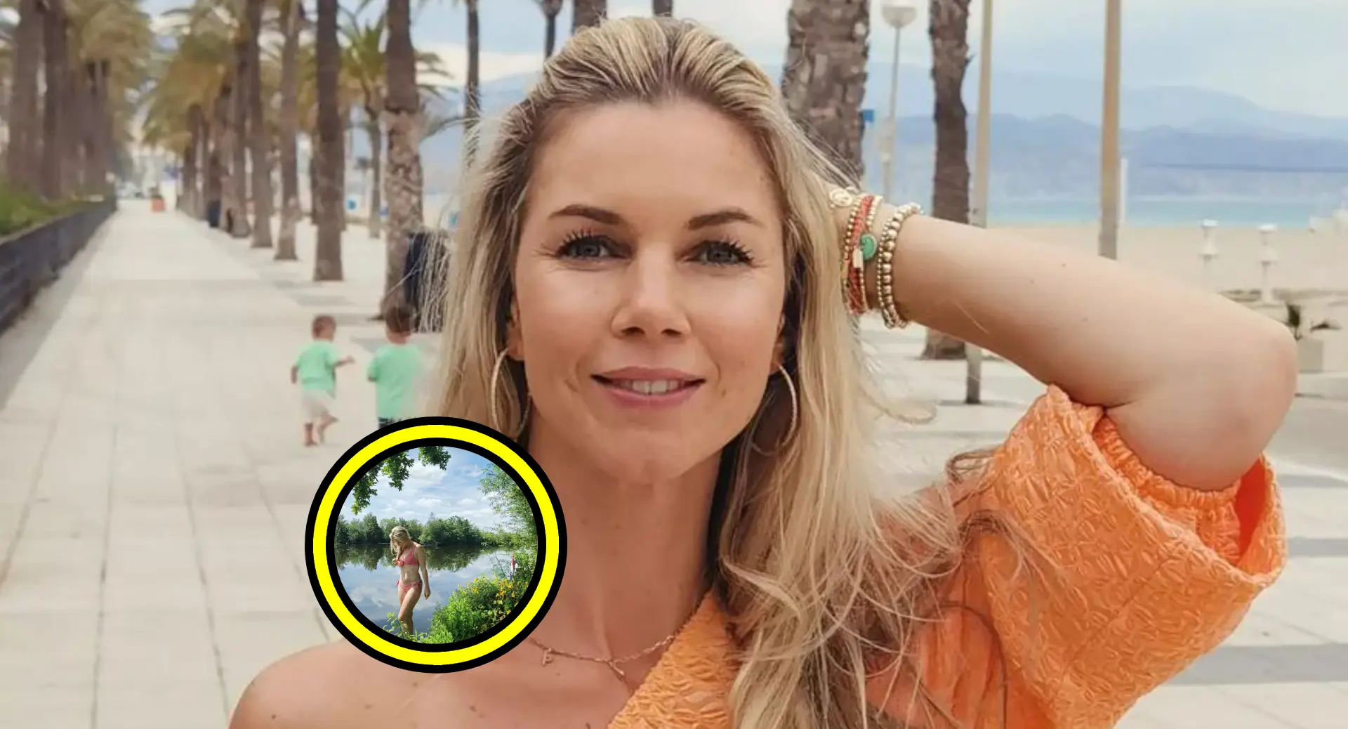 anouk hoogendijk laat zich begluren tijdens pootjebaden in afgelegen riviertje