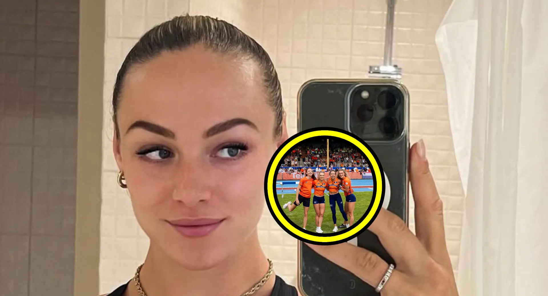 lieke klaver stelt haar heerlijke olympische ploeggenotes nog even aan je voor met innig kiekje fotos