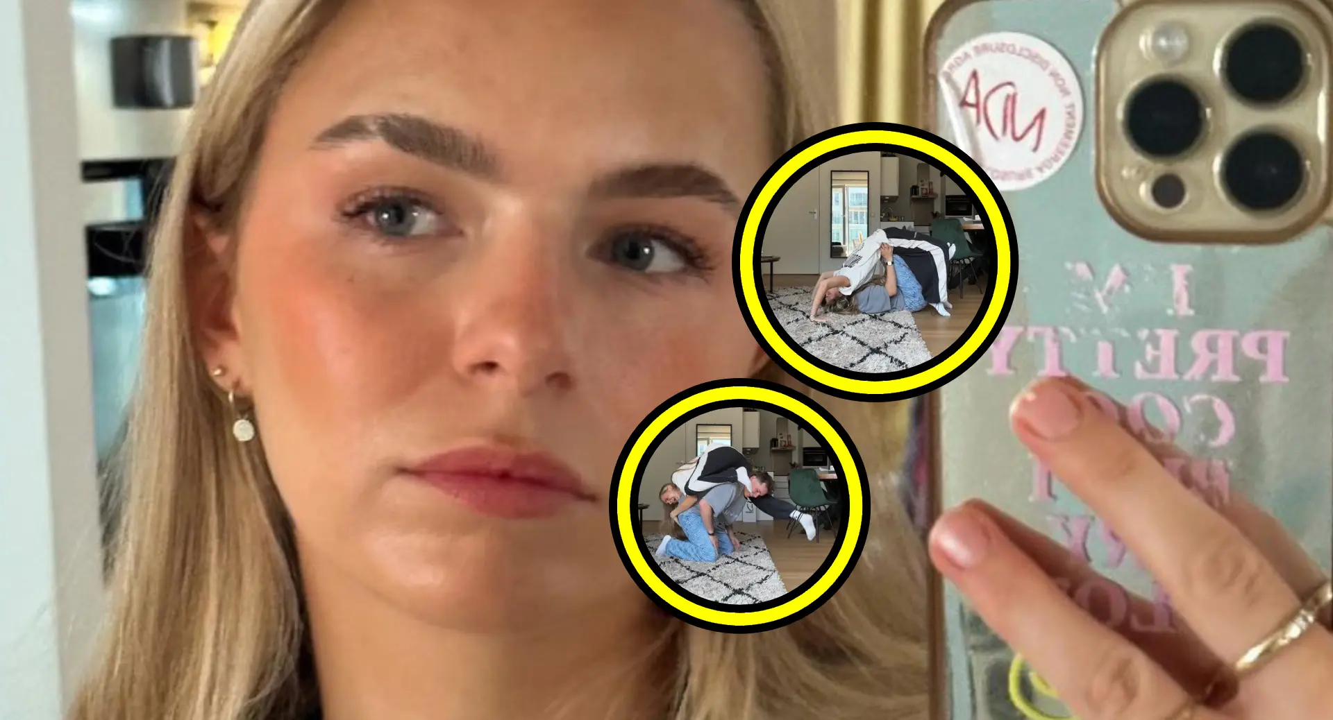 lies zhara doet meest pittige standjes voor met haar vriend sean demmers