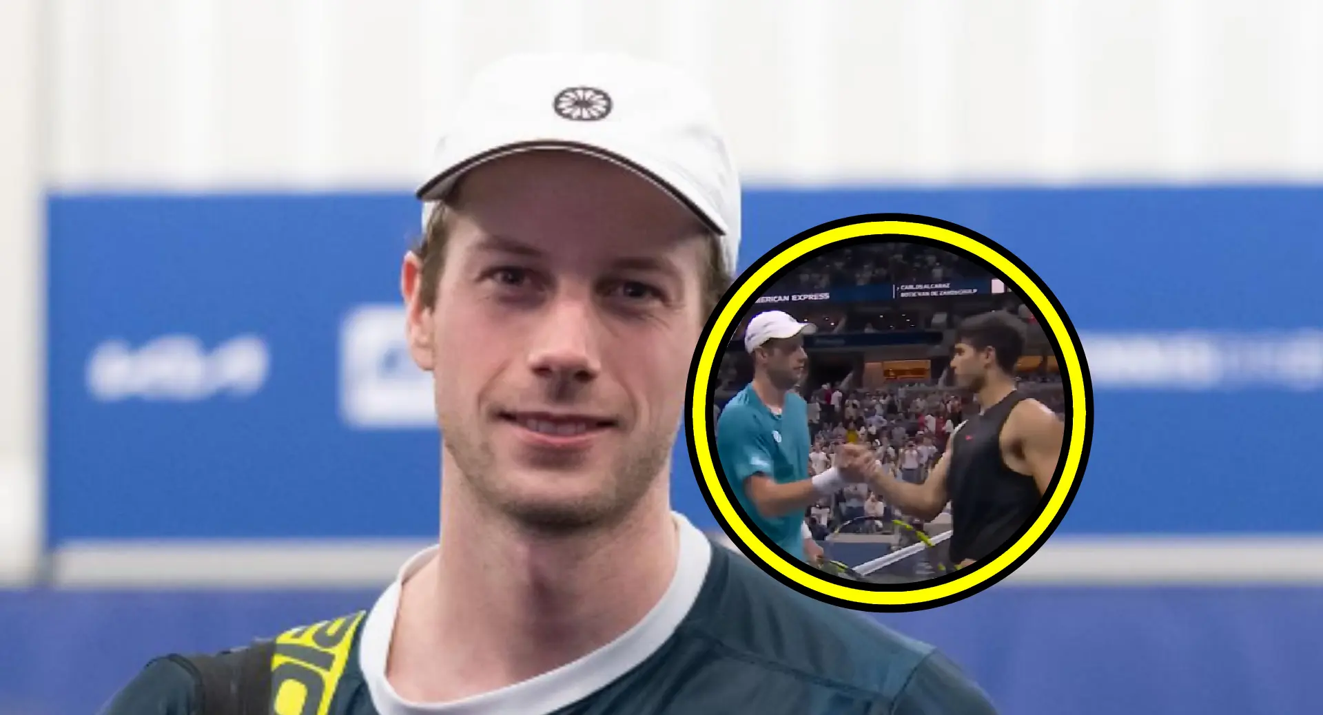 tennisfans vallen over een gek detail nadat botic van de zandschulp onverslaanbare alcaraz afslachtte op us open video