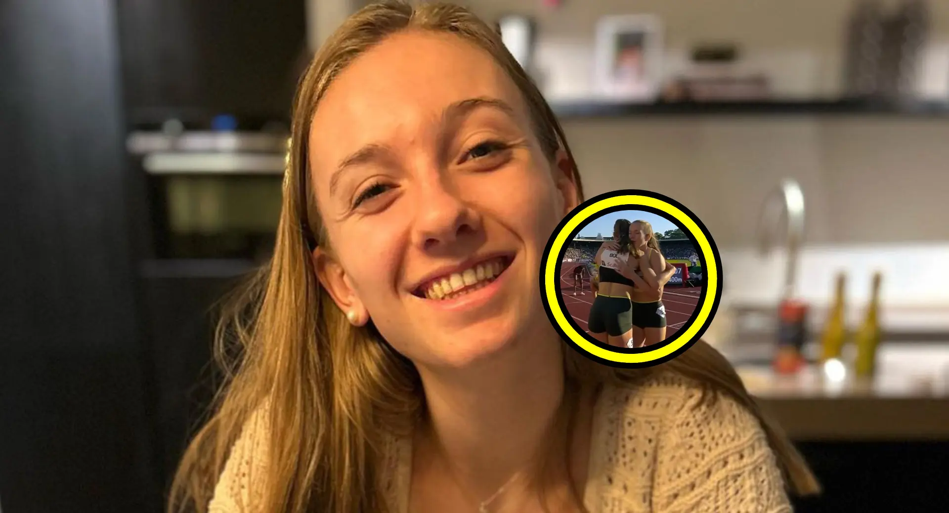 topfitte atlete femke bol laat iedereen haar achterzijde zien