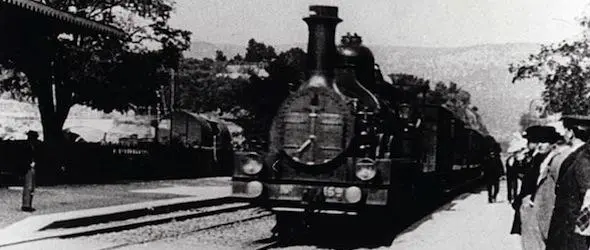 arrival of a train
