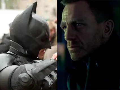 dark knight christian bale daniel craig bond skyfall