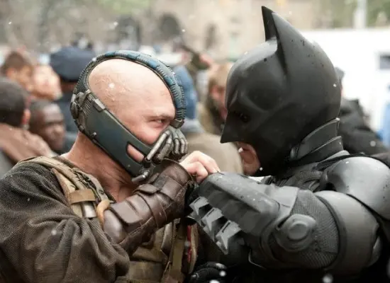 dark knight rises face off