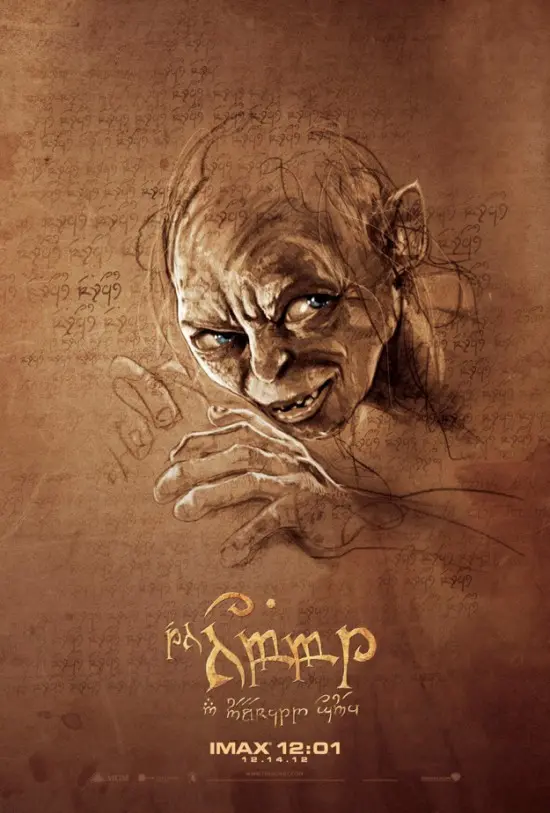 hobbit imax poster gollum 550x813
