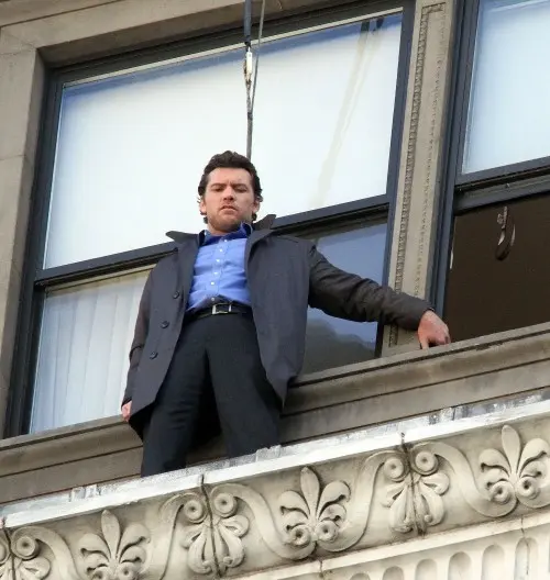 man on a ledge