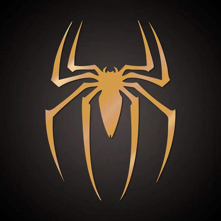 spiderman golden movie logo by freeco d4q8dg0