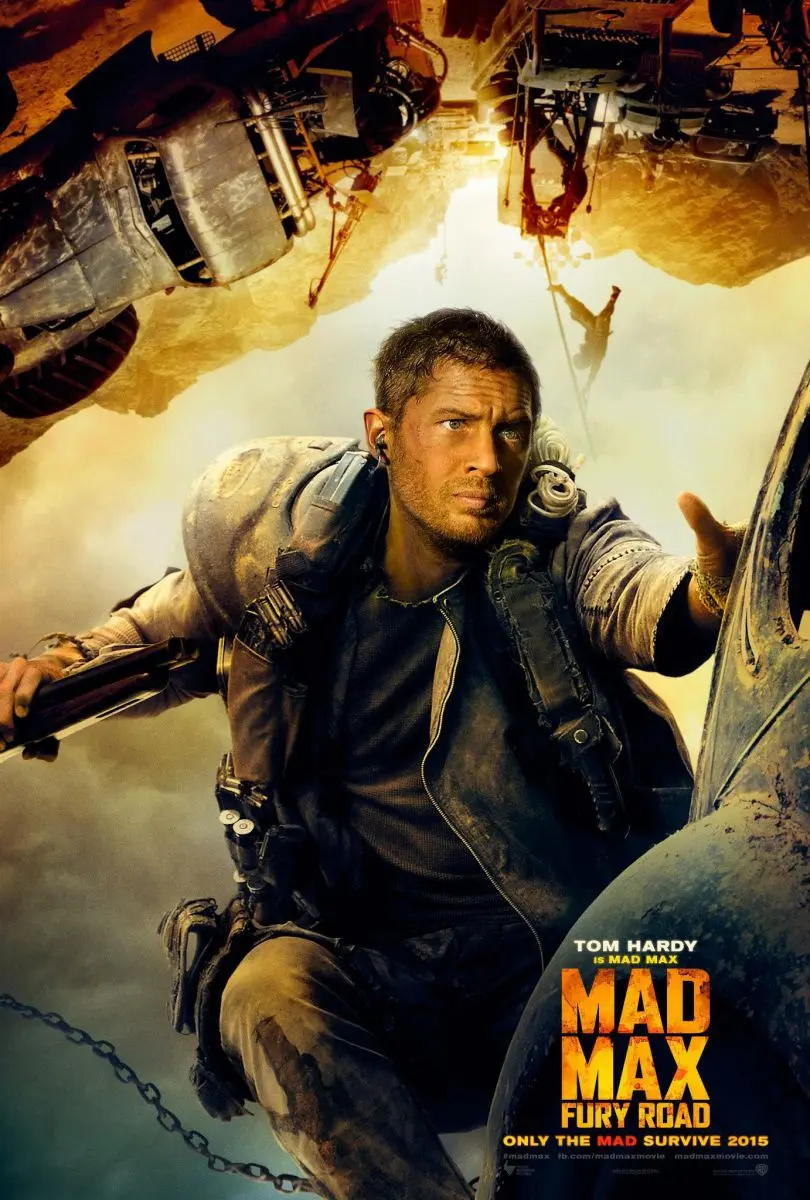 tom hardy in mad max fury road 2015 movie comic con poster1