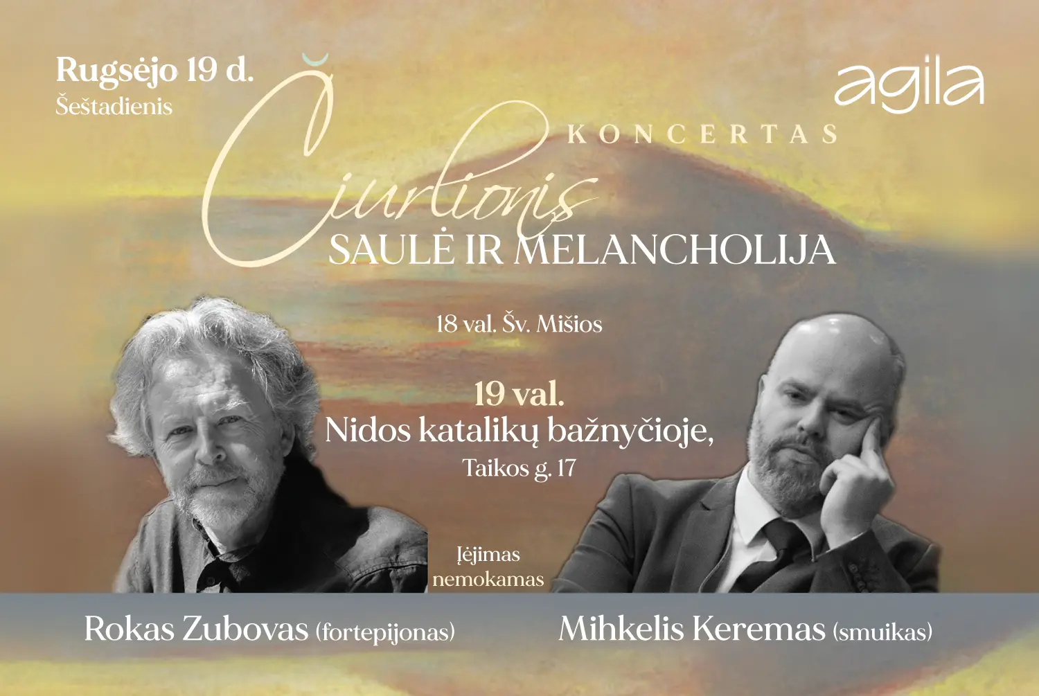 Čiurlionis – SAULĖ IR MELANCHOLIJA | Roko Zubovo ir Mihkelio Keremo koncertas