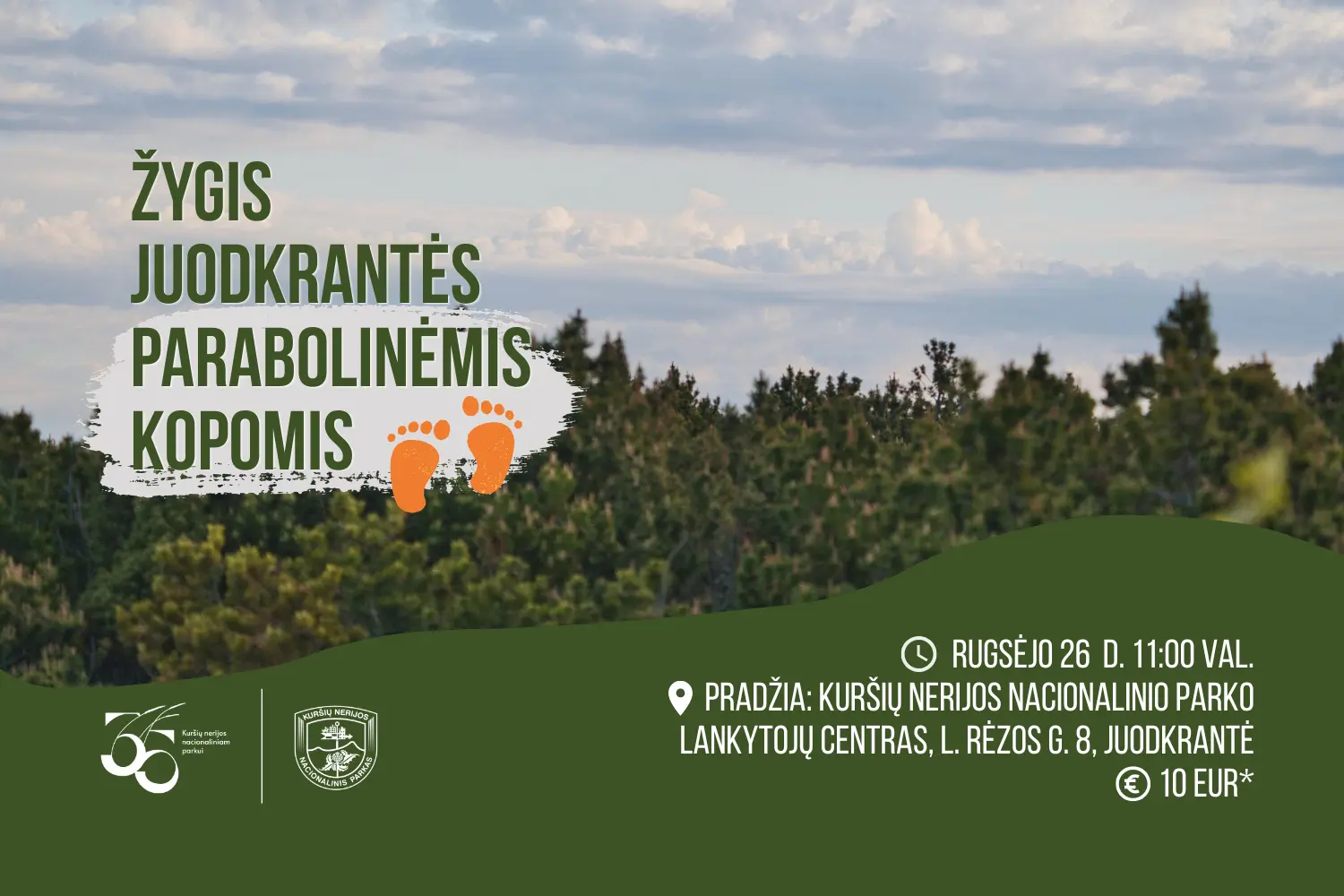 Žygis Juodkrantės parabolinėmis kopomis