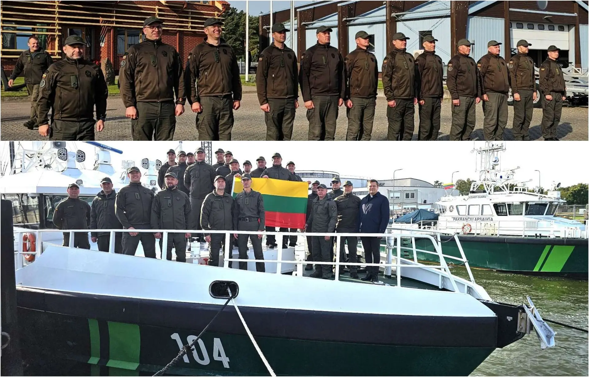 ietuvos pasieniečiai per Baltijos jūrą išplaukia į naują tarptautinę misiją