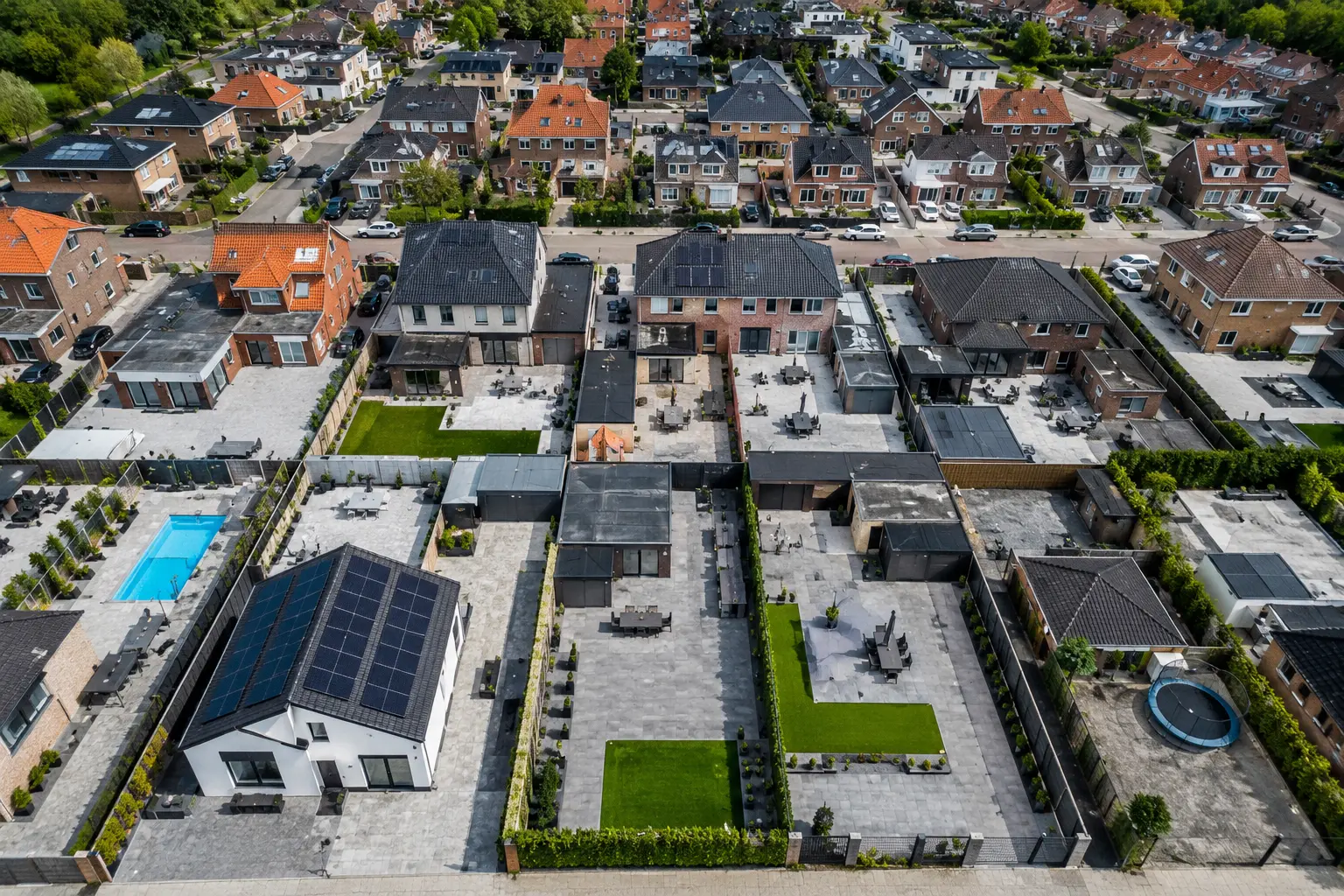 dorpen, verharding, beton