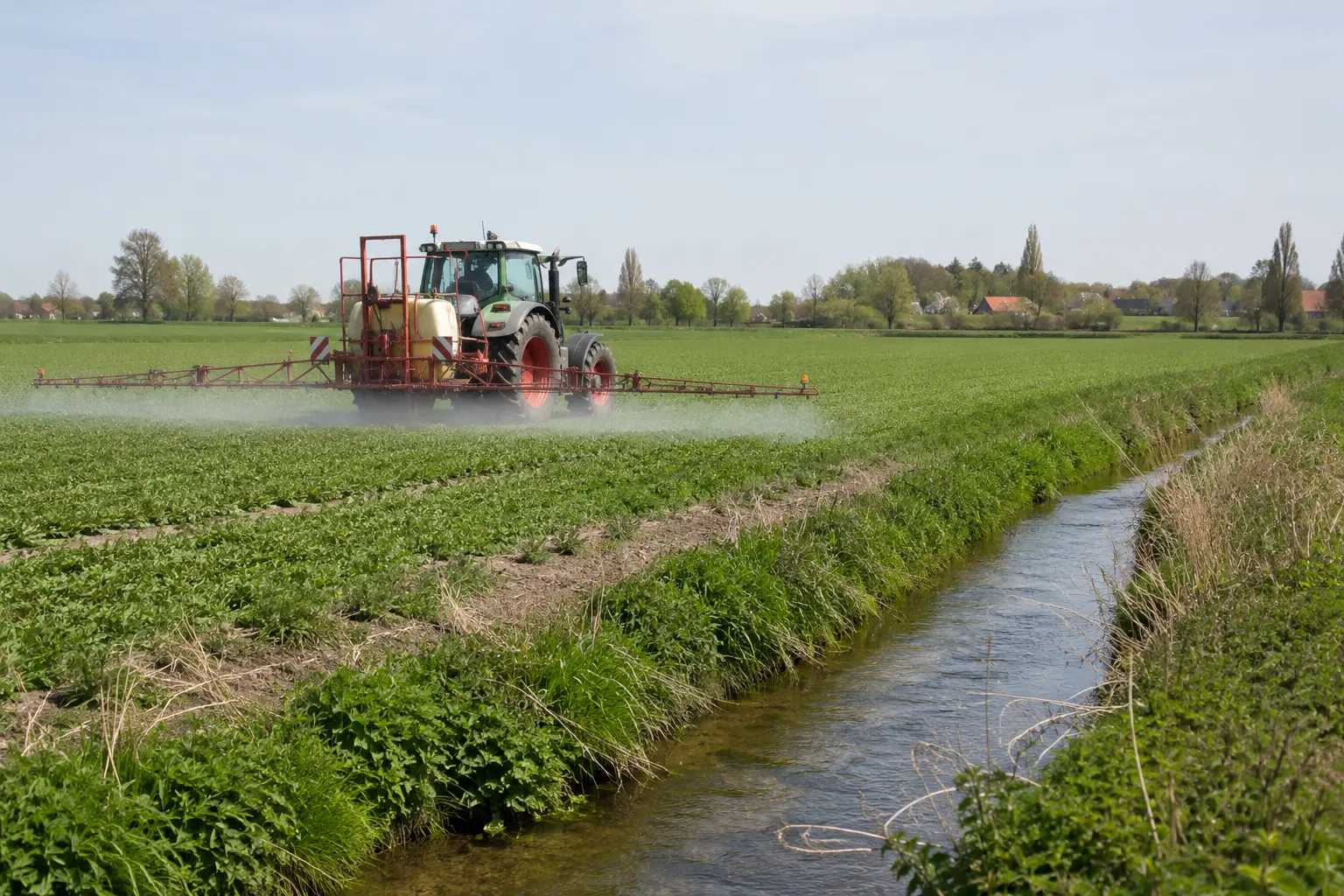 landbouw pesticiden sproeien