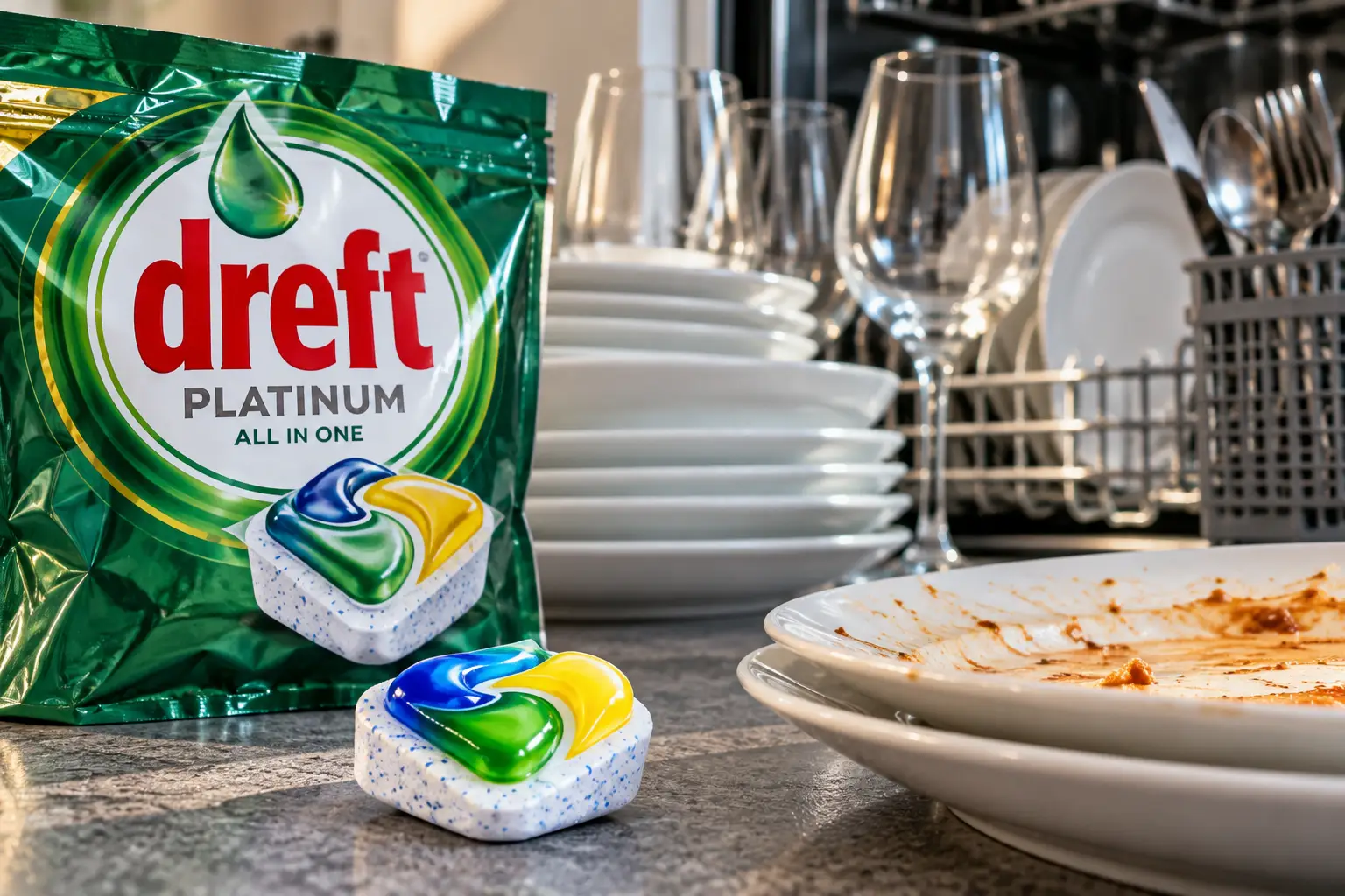 Dreft Pod_ Clean vs. Dirty Dishes