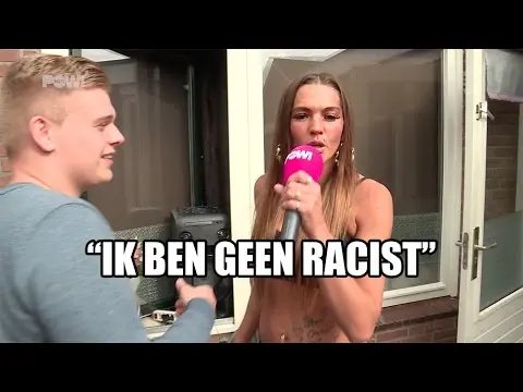 hilarische dame van powned luistert naar muziek van boef en rambo