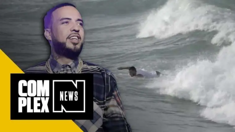 lol french monana probeert te surfen