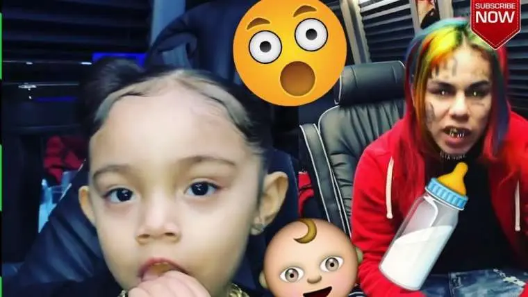 video 6ix9ine laat voor het eerst zijn dochter zien