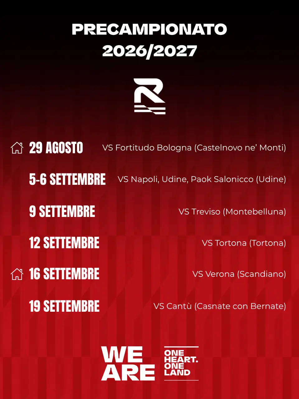 precampionato reggiana 26-27