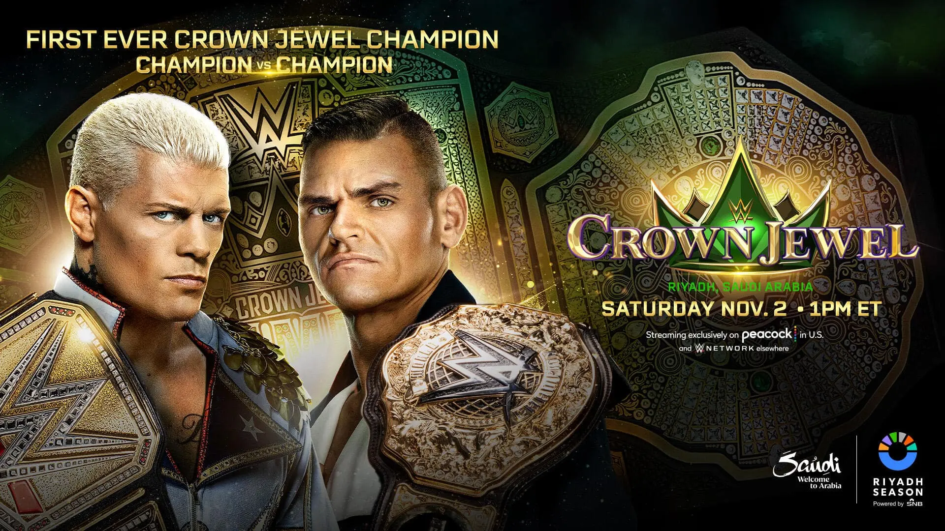 wwe crown jewel 2024 cody gunther