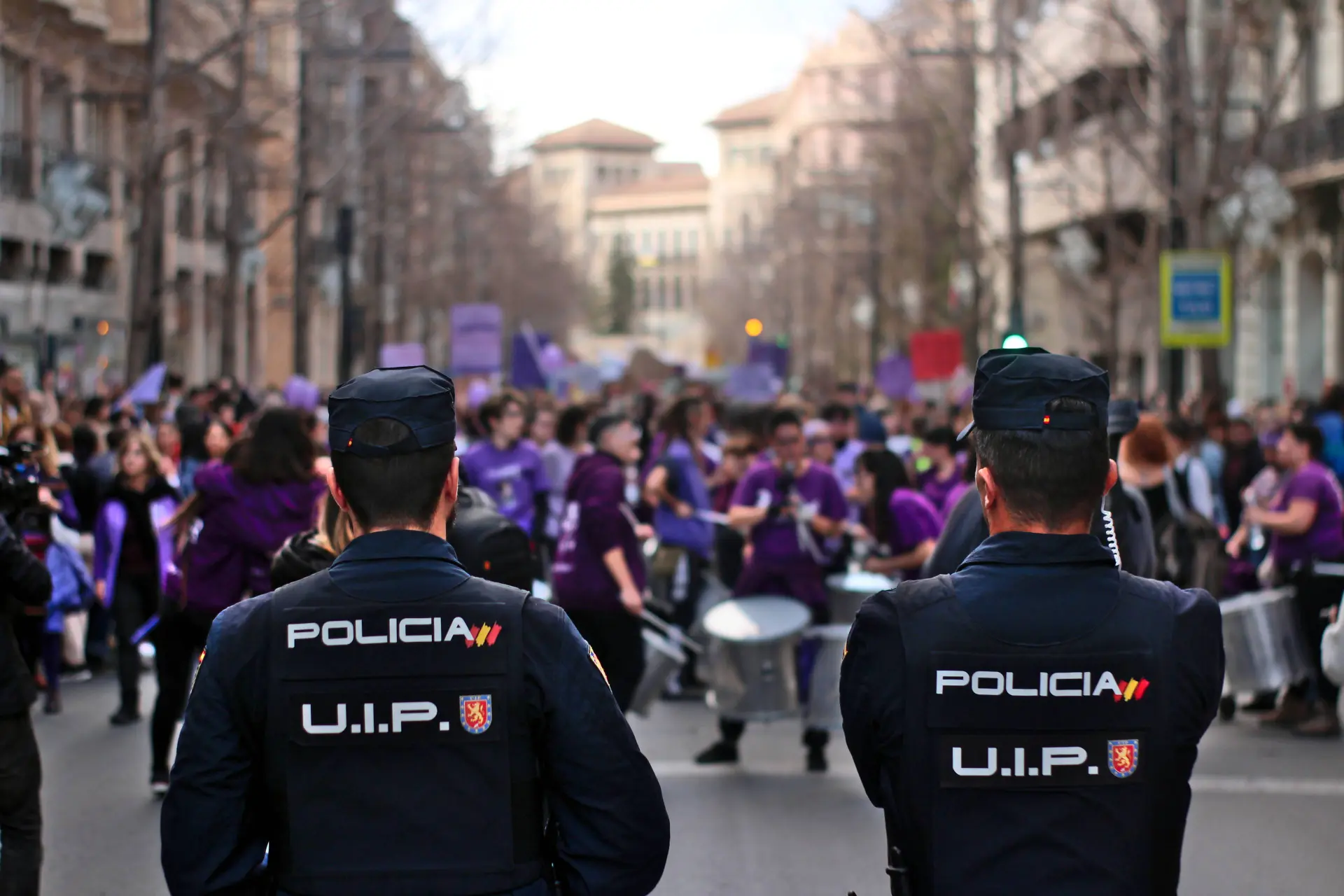 Spaanse politie op straat
