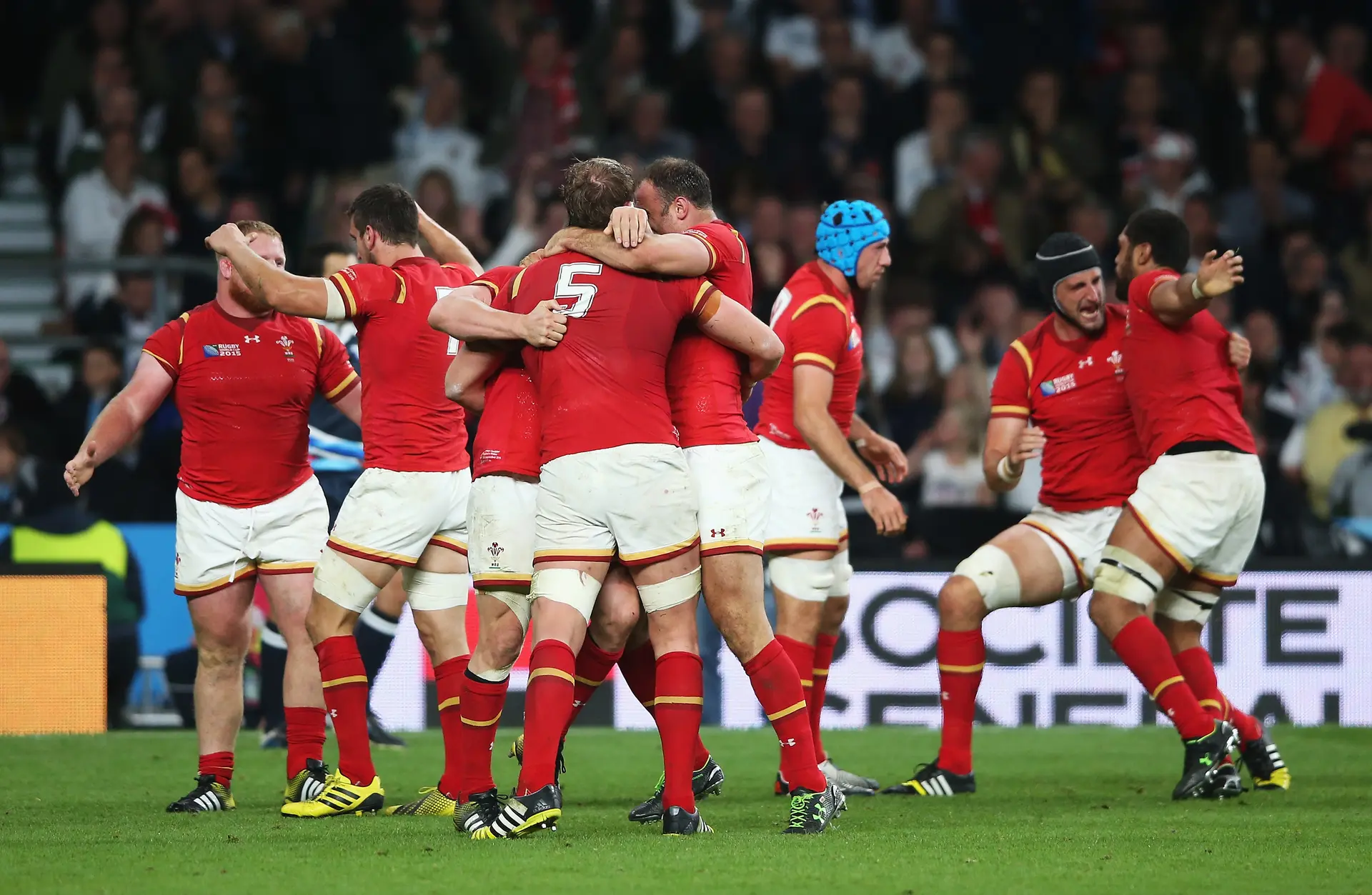 during the 2015 Rugby World Cup Pool A match between England and Wales at Twickenham Stadium on September 26, 2015 in London, United Kingdom.