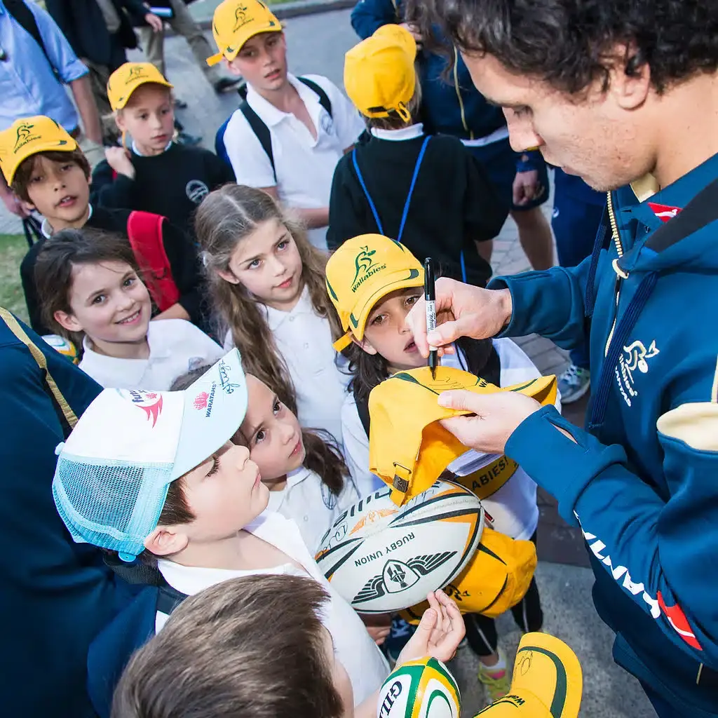 wallaby matt tooma and fans in 2014